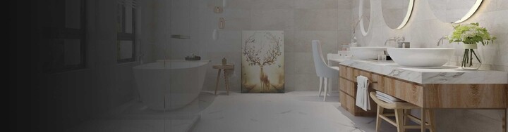 stone tile flooring in bathroom with soaker tub and shower